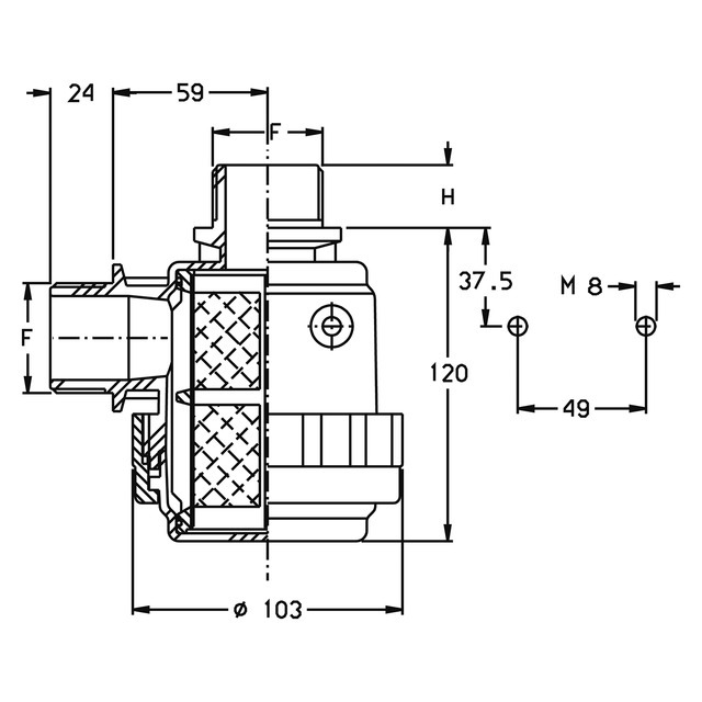 Filtre D'aspiration 60 L/1' 32 Mesch F.c. référence fournisseur 30541005